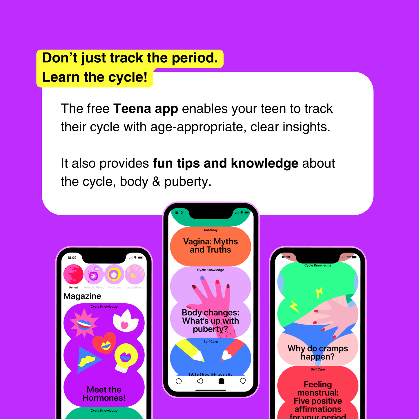 Teena - Cycle tracking device made for teens